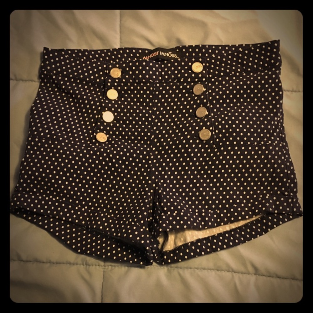 High Rise Polka Dot Shorts